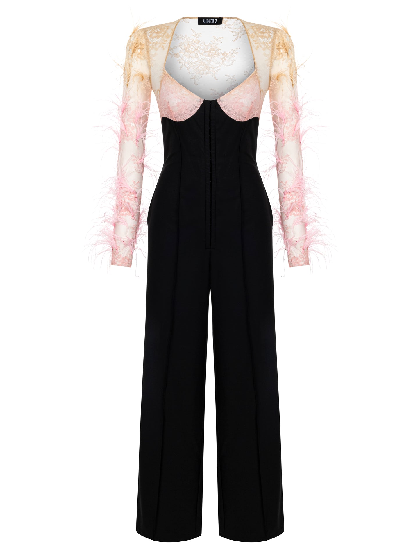 LACE DETAILED JUMPSUIT