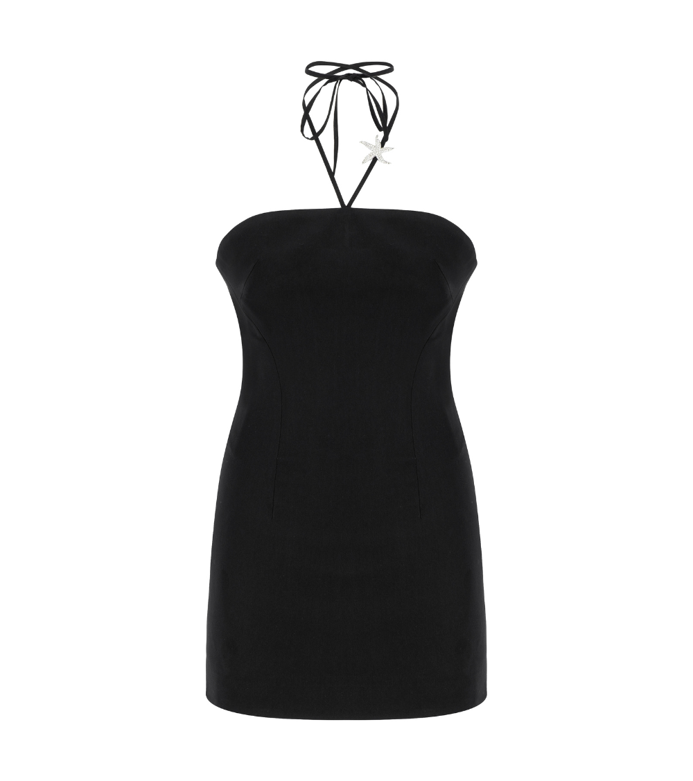 FLOW CREPE MINI DRESS