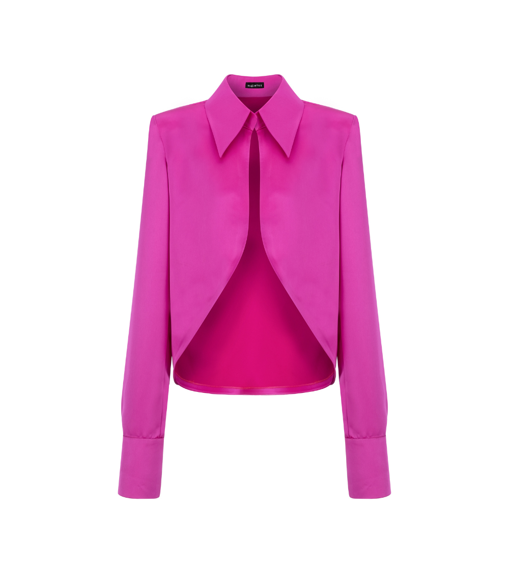 FUCHSIA SILK TOUCH SHIRT