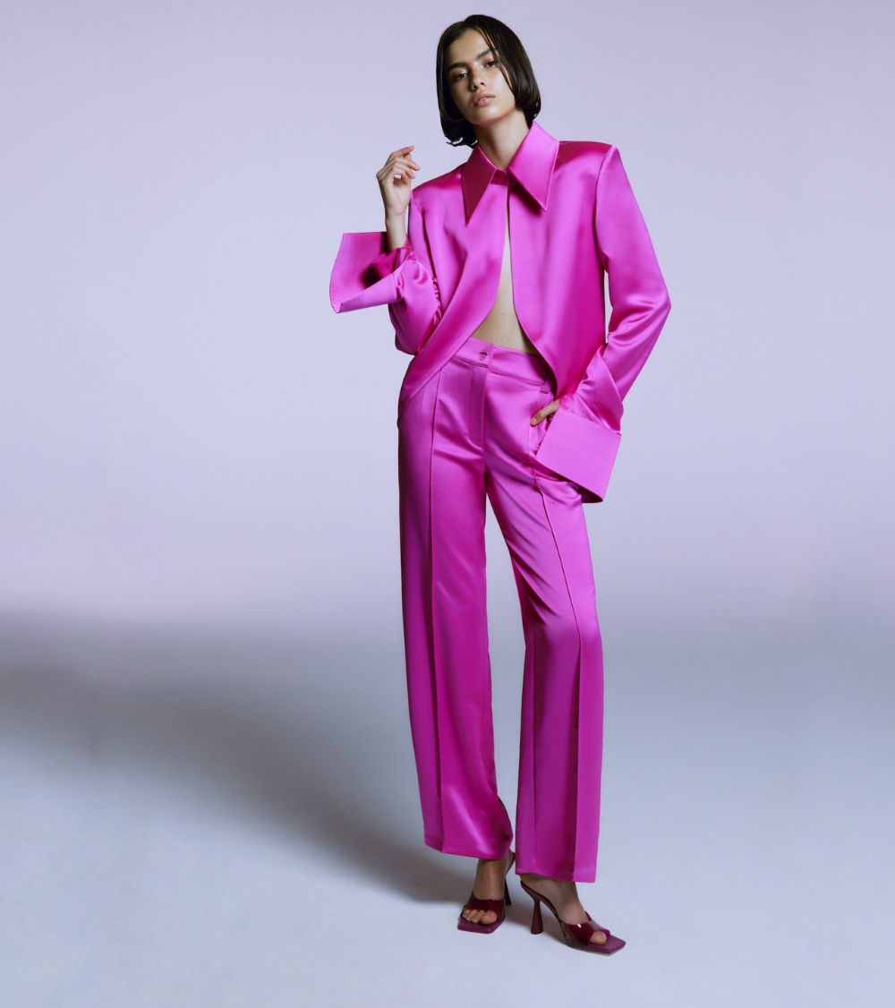 FUCHSIA SILK TOUCH PANTS