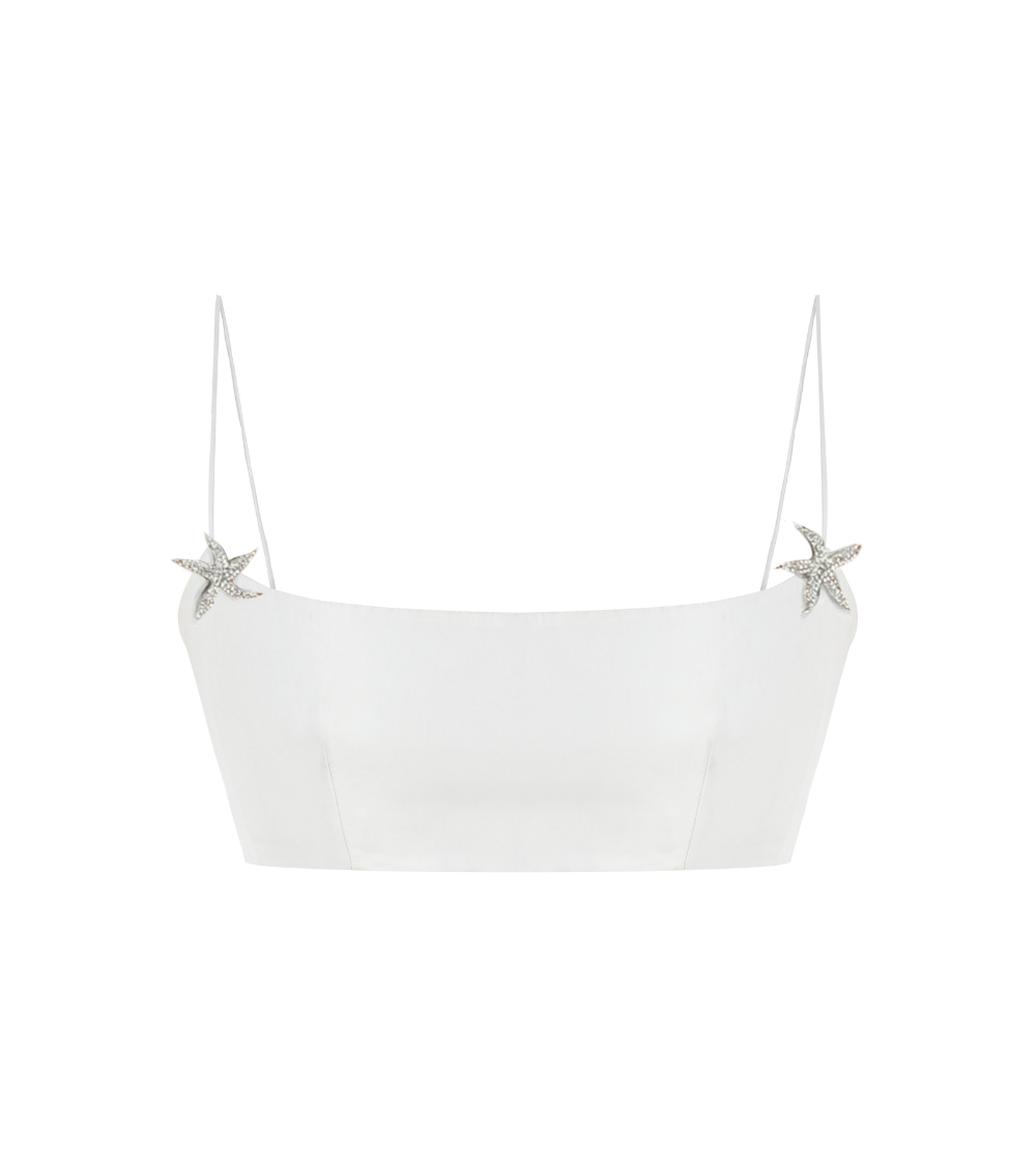 SEA STAR WHITE BRA TOP