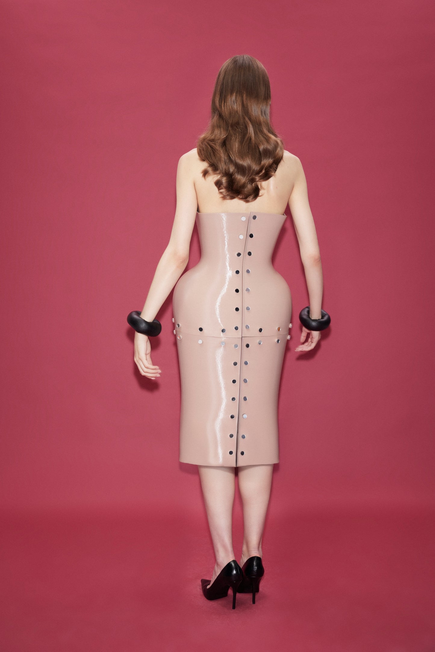 3D PRINTED SCULPT KNEE HIGHT DRESS