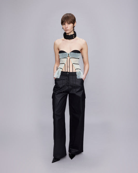 LOW WAIST CARGO PANTS