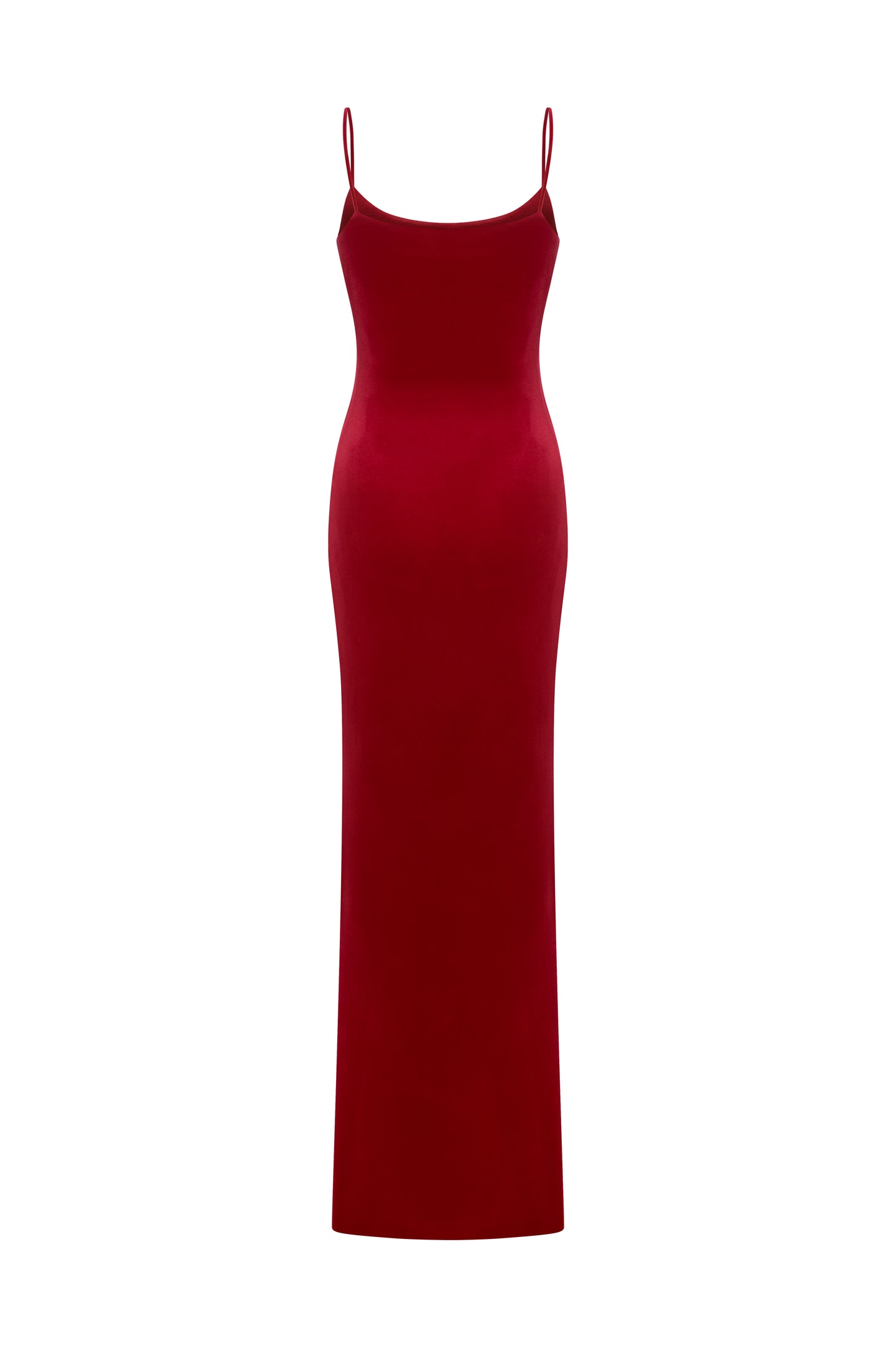 VELVET BODYCON DRESS WITH THIN STRAPS