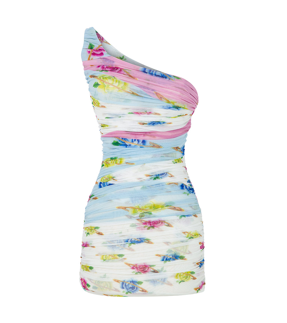 MINI ONE SHOULDER DRESS