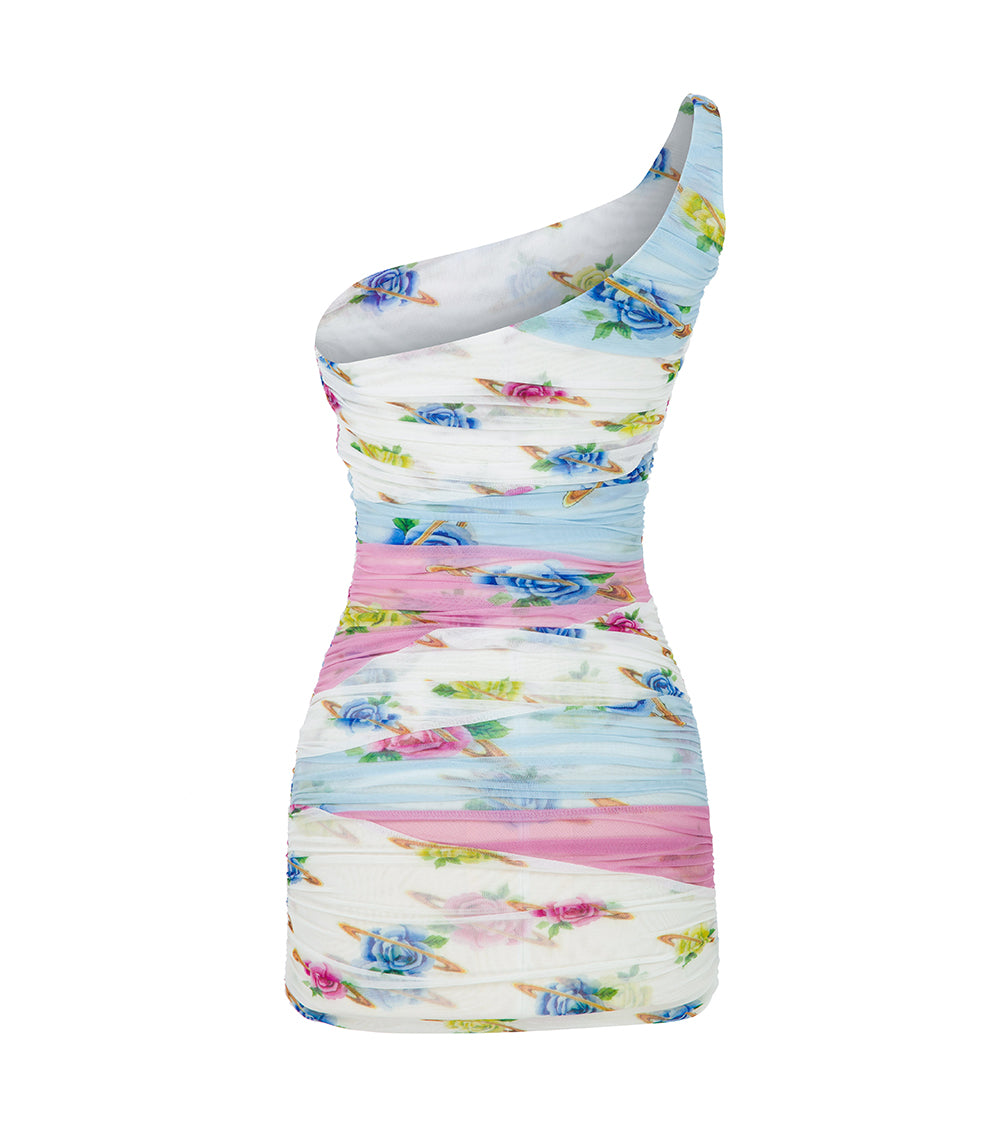 MINI ONE SHOULDER DRESS