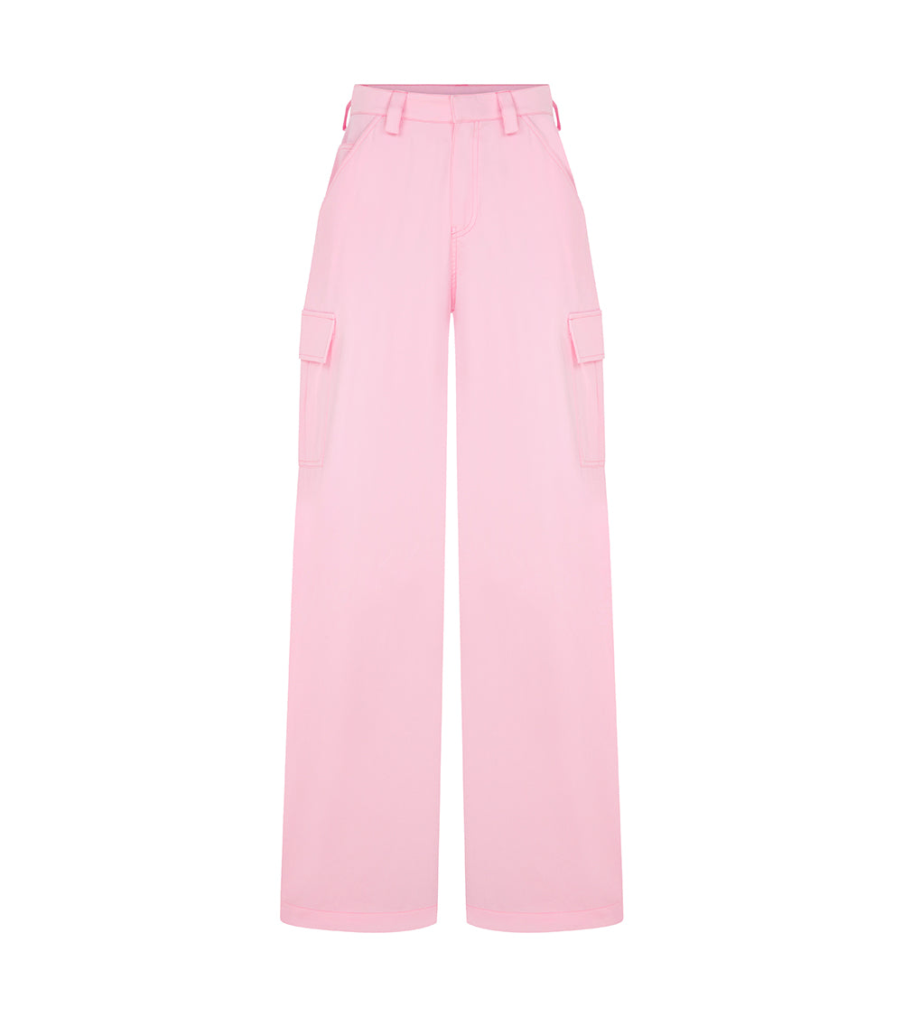 PINK CARGO PANTS