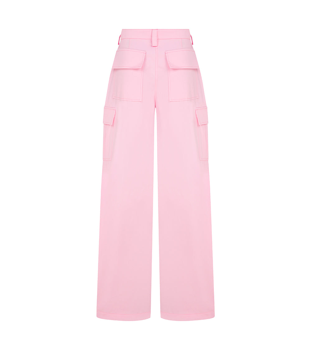 PINK CARGO PANTS