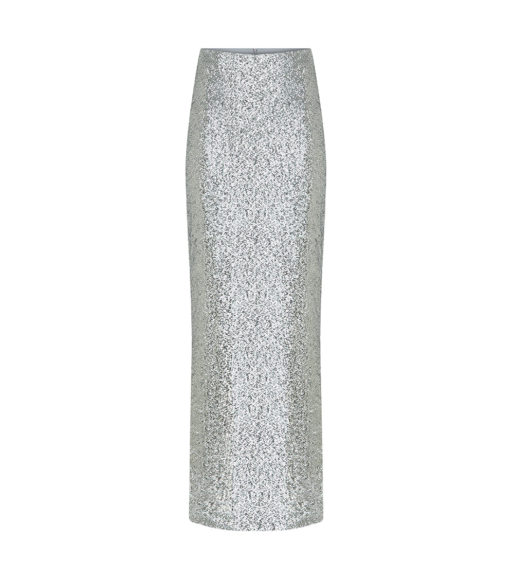 SEQUIN LOW WAISTED MAXI SKIRT