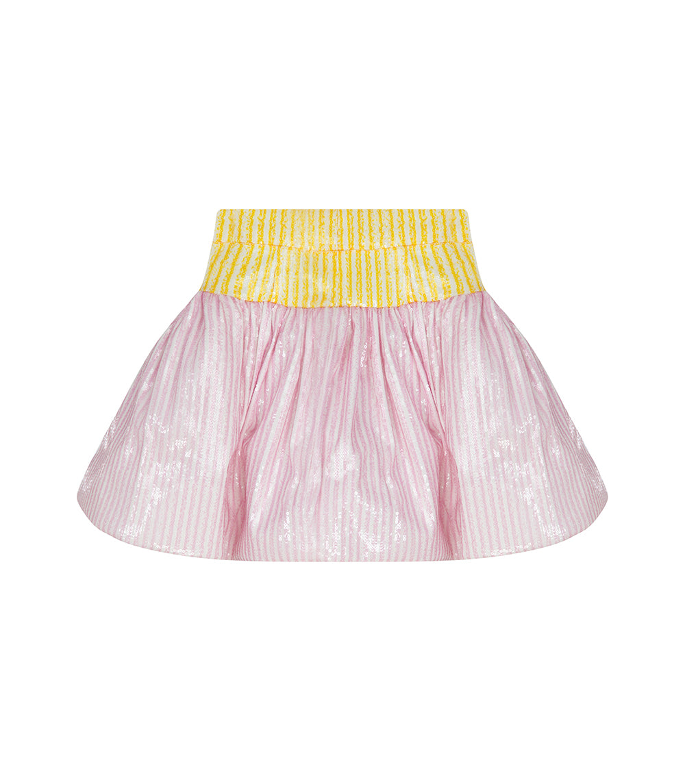 SEQUIN MINI RUFFLE SKIRT