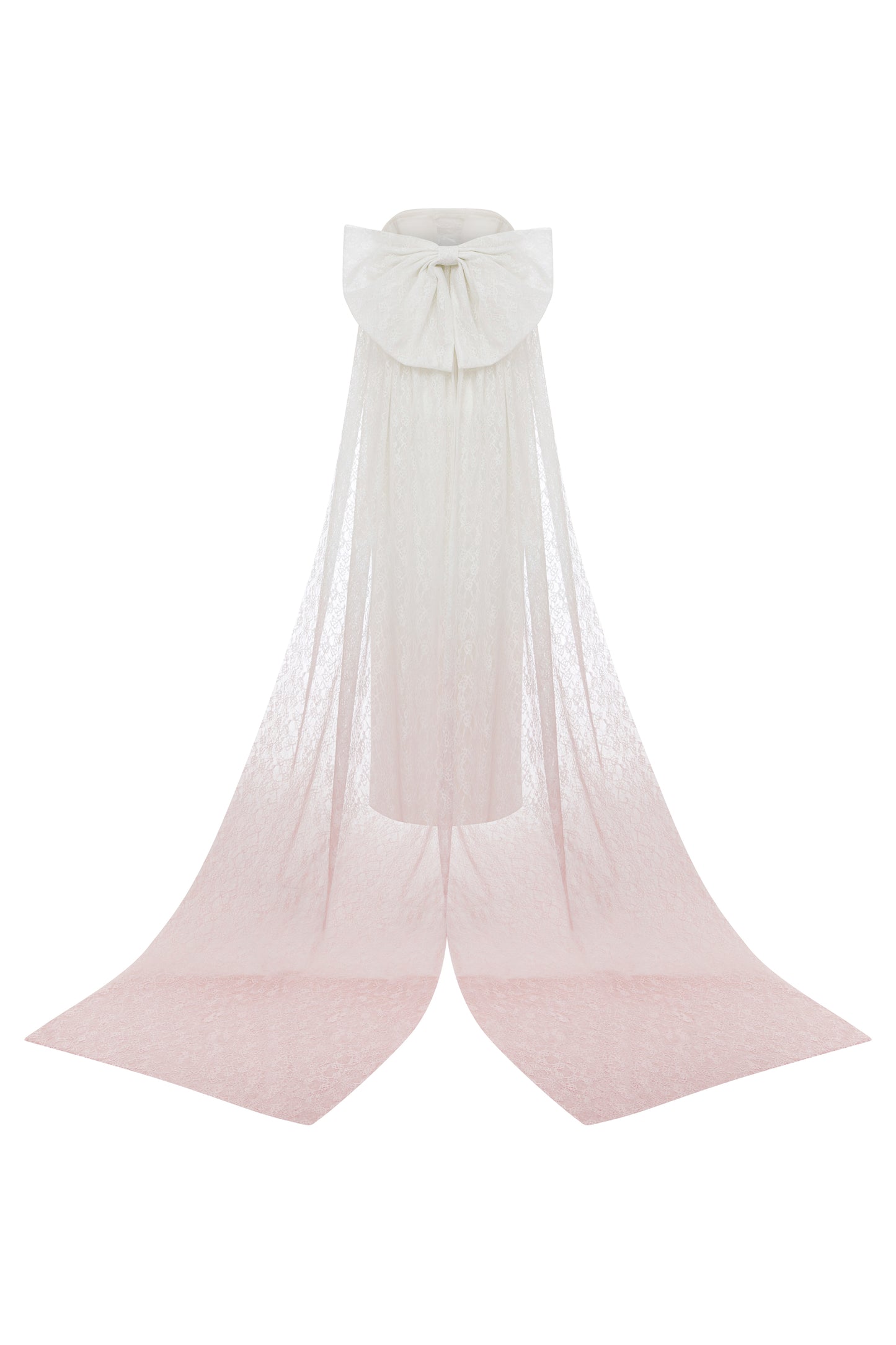 MIDI DRESS WITH LACE TRAIN