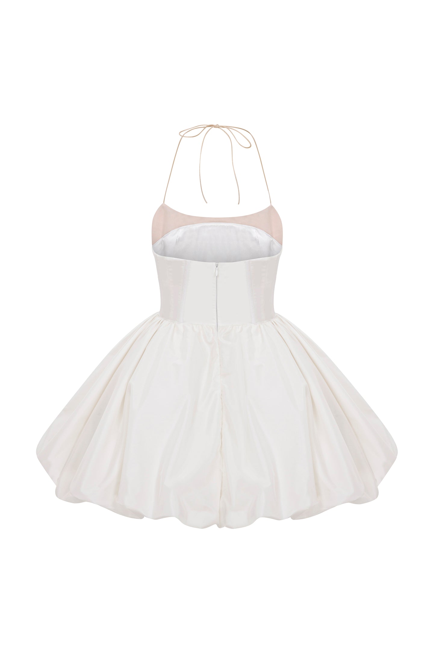 MINI CORSET DRESS WITH BALLOON SKIRT