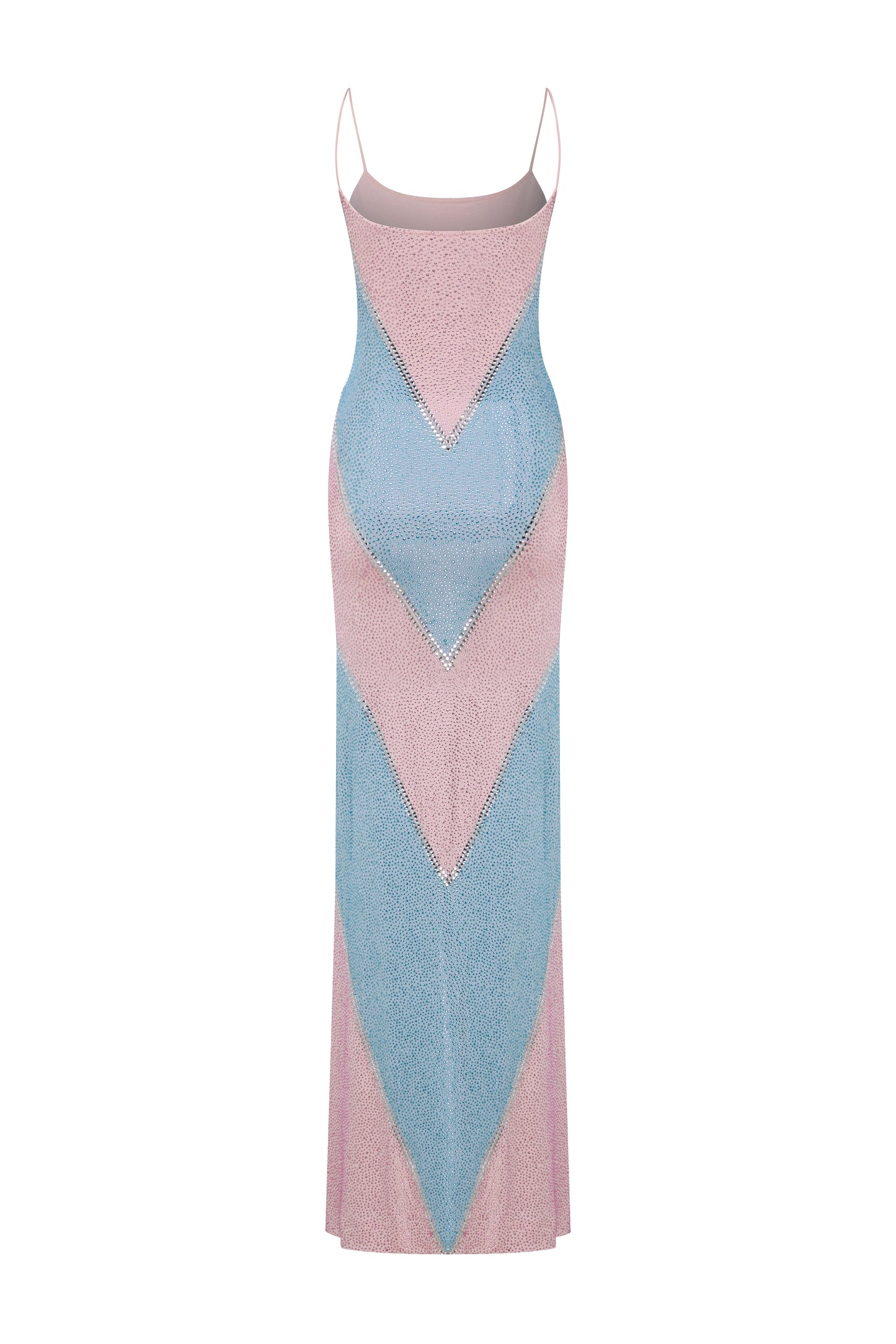 FULLY RHINESTONED BODYCON MAXI DRESS