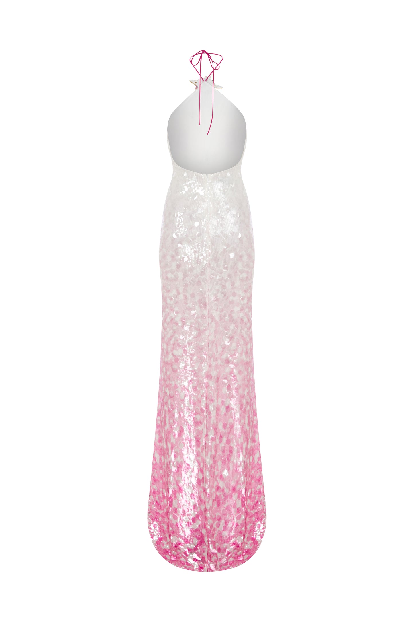 HALTER NECK BACKLESS DRESS