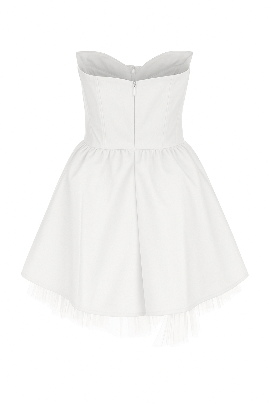 WHITE CORSET MINI DRESS