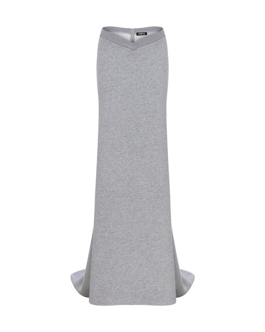 LOW WAIST MAXI SKIRT WITH BACK TRAIN