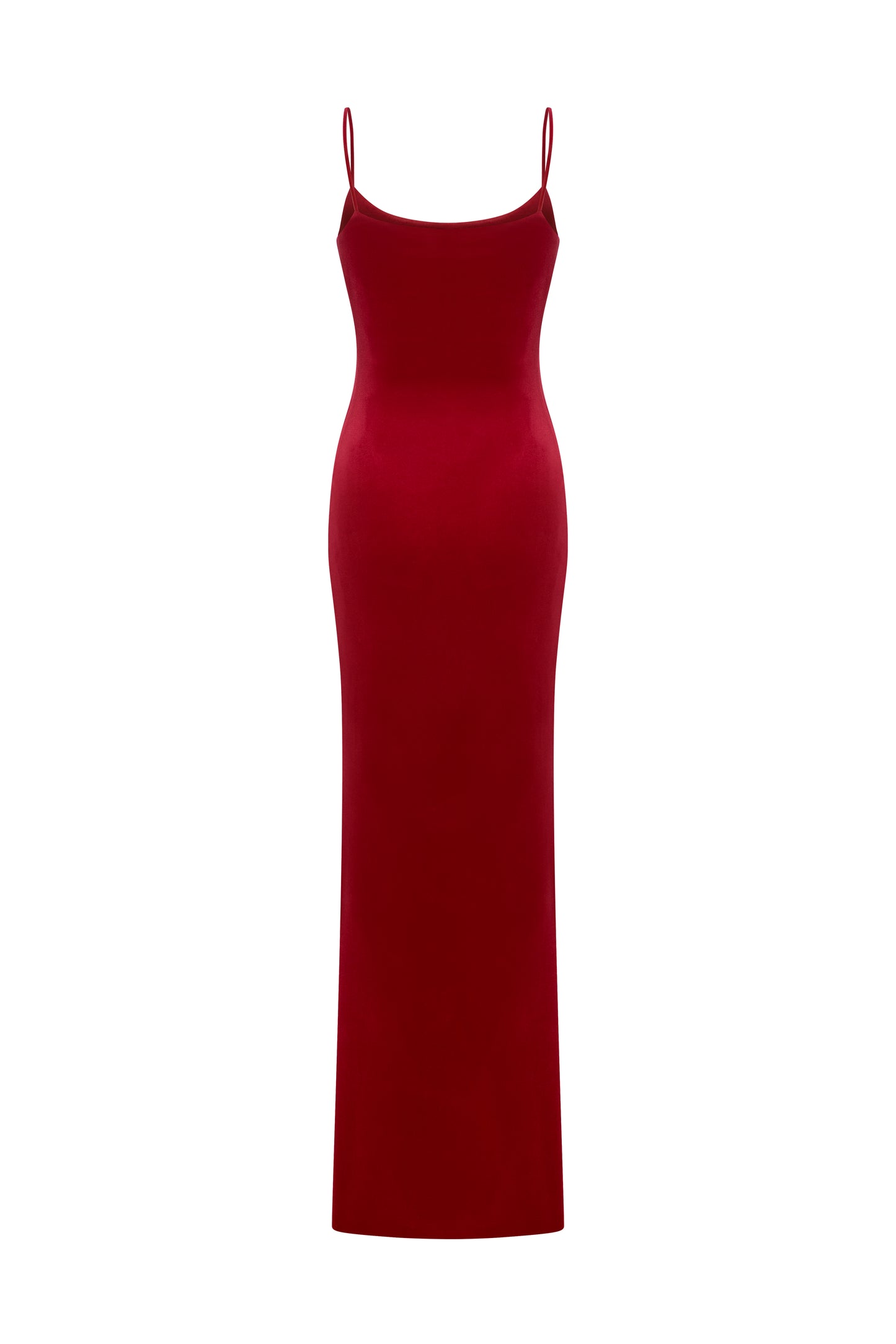 VELVET BODYCON DRESS WITH THIN STRAPS