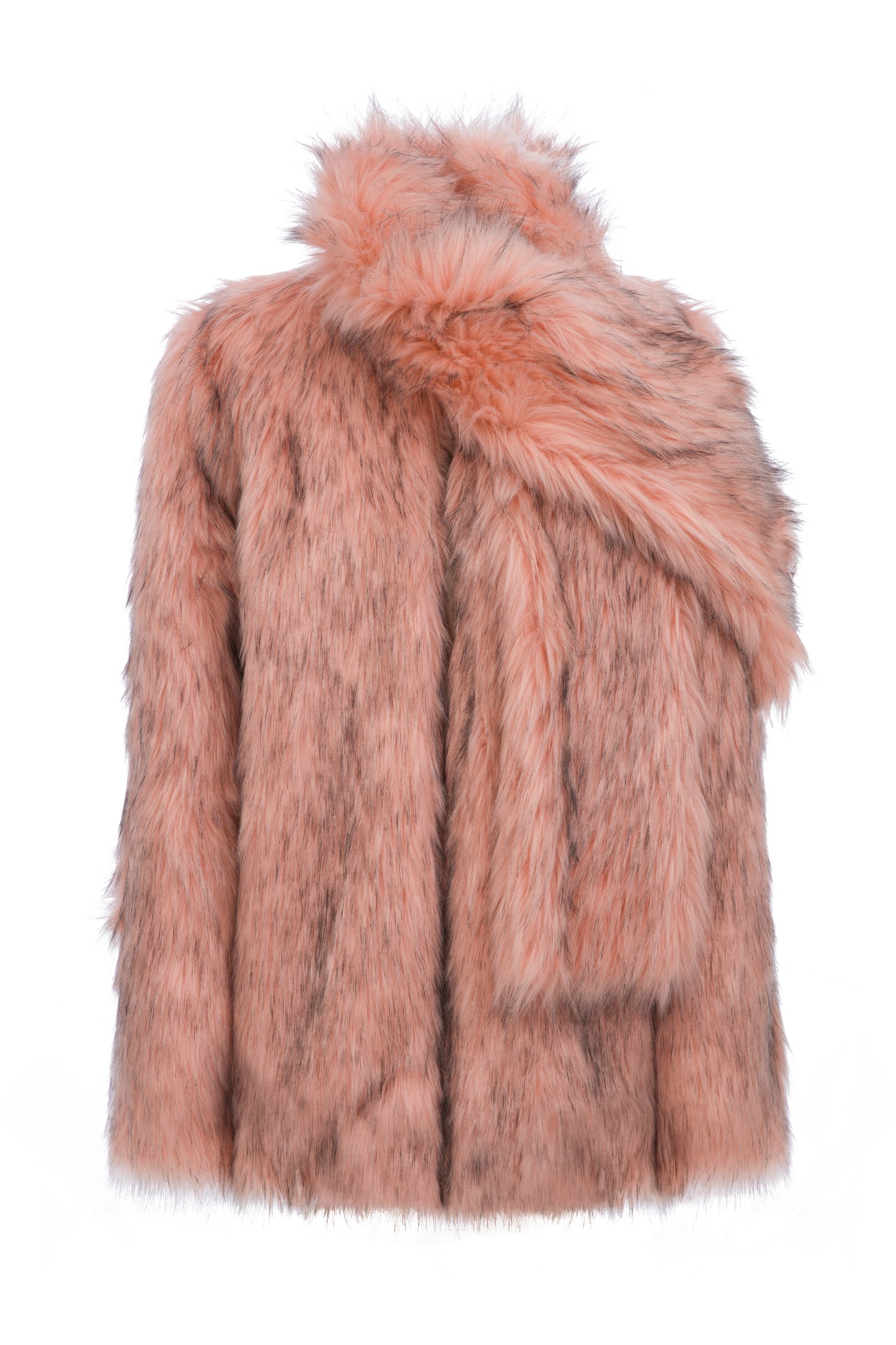 FAUX FUR JACKET WITH SCARF ATTACHED