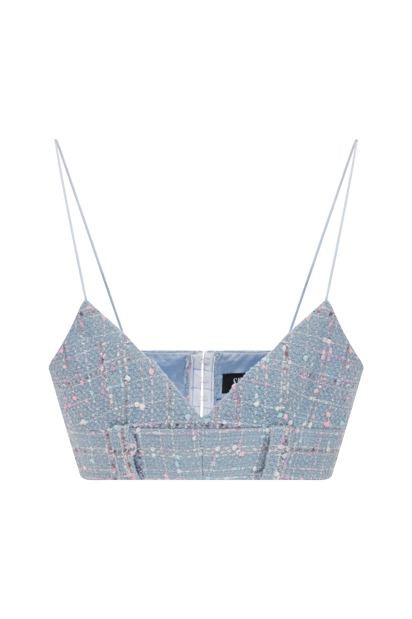 TWEED CROPPED TOP