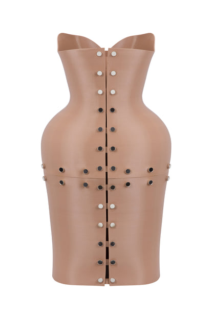 3D PRINTED SCULPT KNEE HIGHT DRESS