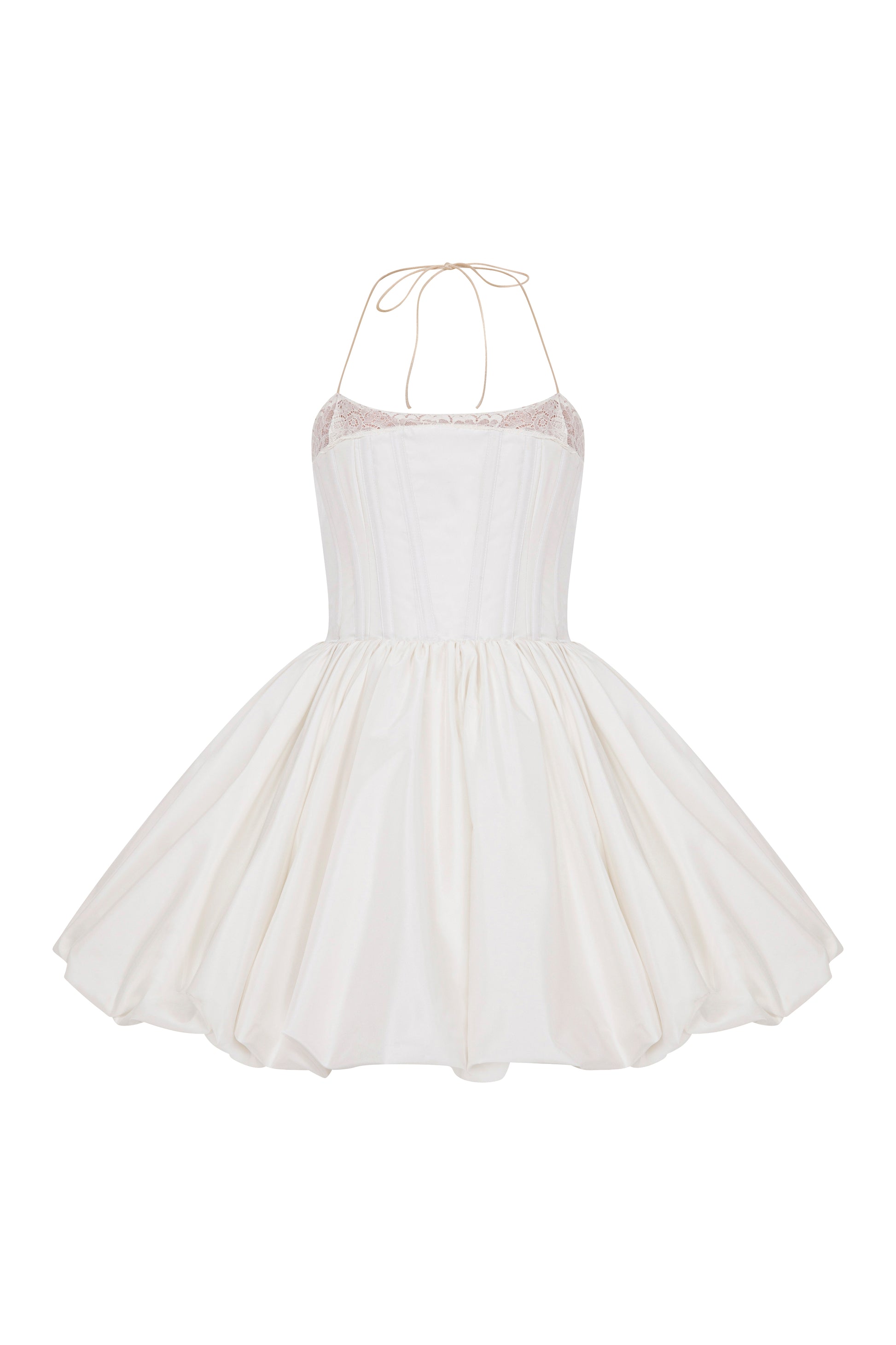 MINI CORSET DRESS WITH BALLOON SKIRT Sudietuz MINI CORSET DRESS WITH BALLOON SKIRT Sudietuz